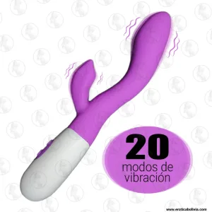 Vibrador Rabbit de Silicona Premium Púrpura - 20 Modos de Vibración